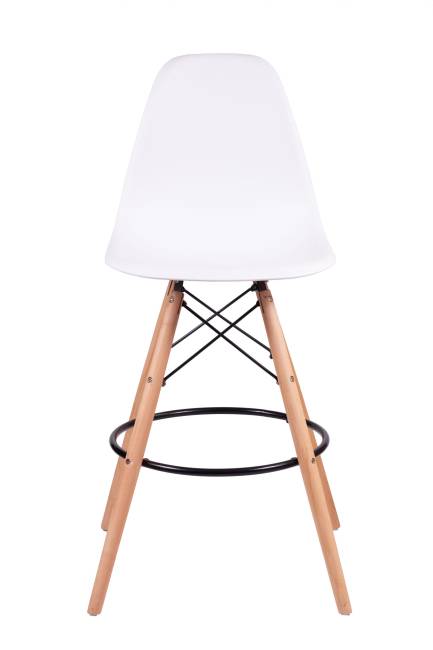 Дизайнерский стул Silva бежевый, основание черный металл