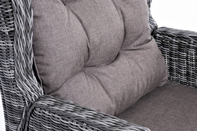 "Форио" кресло раскладное плетеное, цвет графит "Форио" кресло раскладное плетеное, цвет графит