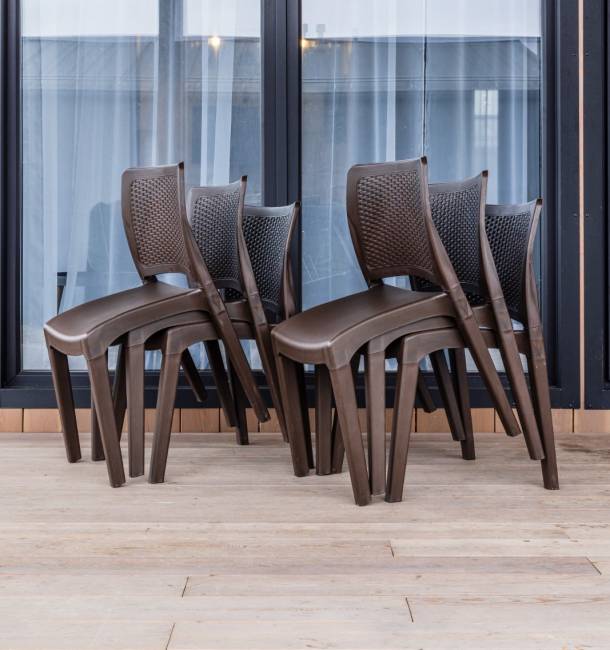 6 стульв JULY коричневые 6 стульв JULY коричневые