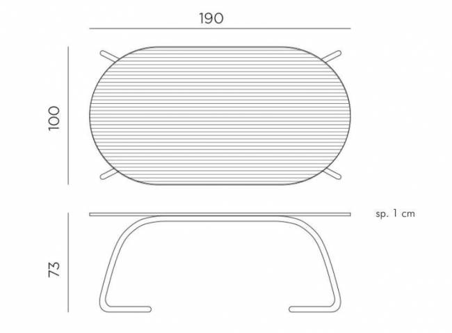 Стол стеклянный обеденный Nardi, Loto Dinner