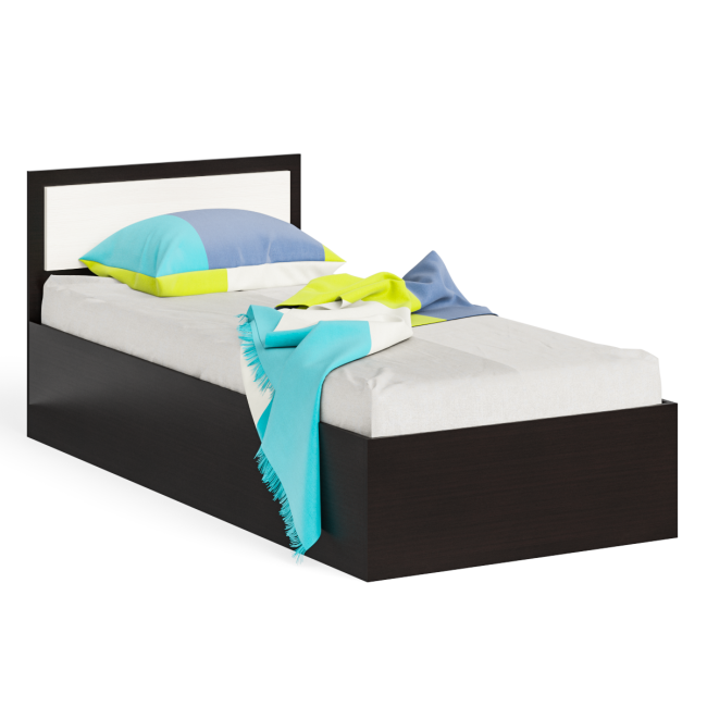 Кровать 900 с тумбой Фиеста цвет венге/дуб лоредо Кровать 900 с тумбой Фиеста цвет венге/дуб лоредо