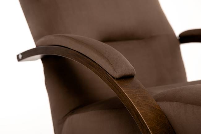 Кресло-качалка Leset Милано Орех текстура V23 молочный шоколад Кресло-качалка Leset Милано Орех текстура V23 молочный шоколад