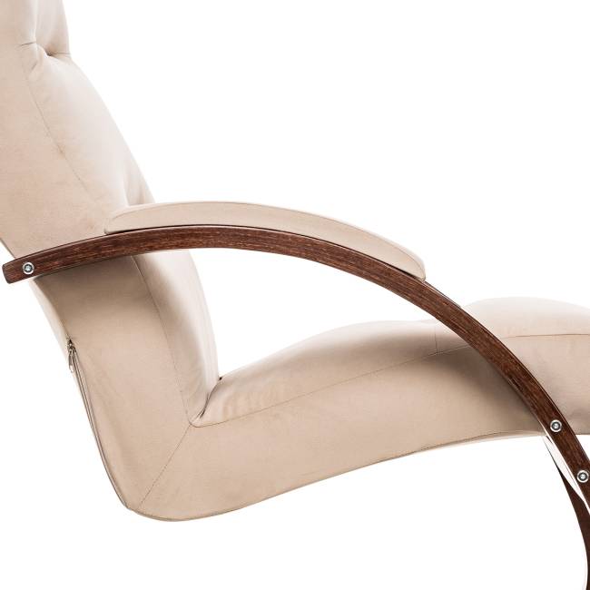 Кресло-качалка Leset Милано Орех текстура V18 бежевый Кресло-качалка Leset Милано Орех текстура V18 бежевый