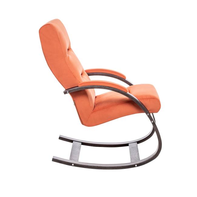 Кресло-качалка Leset Милано Венге текстура V39 оранжевый Кресло-качалка Leset Милано Венге текстура V39 оранжевый