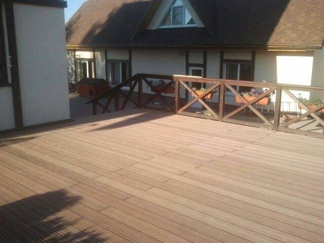 Террасная доска ECODECK (ЭКОДЕК) шовная, 23,5*165*6000 мм, коричневый