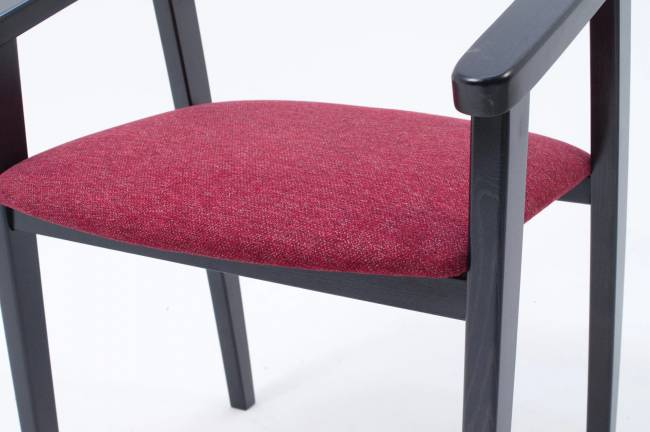 Стул-кресло Челси ПМ чёрный/красный