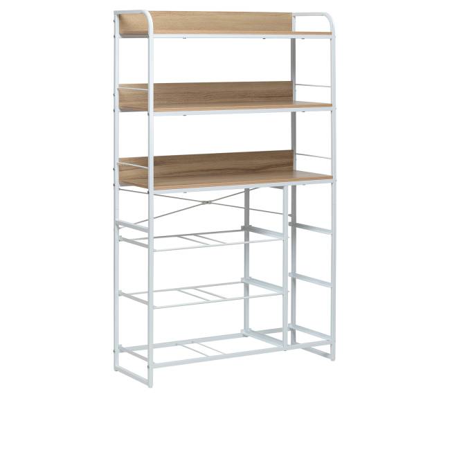 Комод Leset Ноа с полками 7 ящиков Белый Светло-серый Комод Leset Ноа с полками 7 ящиков Белый Светло-серый