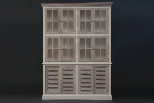 Библиотека Secret de Maison Ривьера/Riviera (мод. 2318) массив манго, 160х40х210см, античный белый/белый Antique white/white wash дерево манго