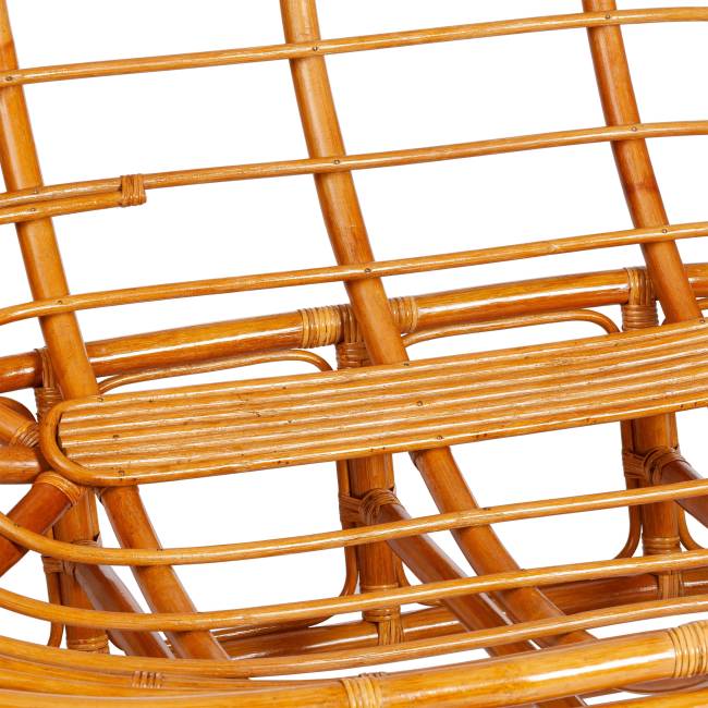 Диван MAMASAN/МАМАСАН 23/02 W /с подушкой/ 169х102х80 см, Pecan (орех), матрац 182х119 см, ткань серо-бежевая 3М 16/2 Pecan (орех)