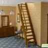 Деревянная лестница К-007м/40 под покраску Деревянная лестница К-007м/40 под покраску