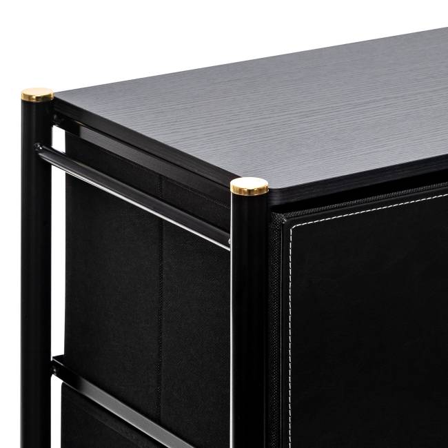 Комод Leset Хайди 9 ящиков Чёрный Чёрный