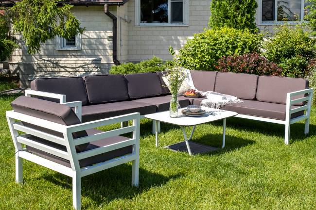 "Глория" модуль диванный правый, каркас из алюминия "Глория" модуль диванный правый, каркас из алюминия