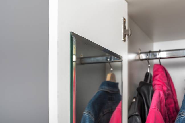 Детская мебельная стенка Торонто № 4 цвет белый шагрень/стальной серый Детская мебельная стенка Торонто № 4 цвет белый шагрень/стальной серый