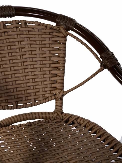 Кресло Bali (Бали) из искусственного ротанга, орех