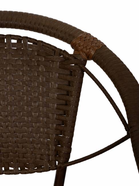 Кресло Bali (Бали) из искусственного ротанга, орех