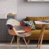 Кресло Eames DSW пэчворк