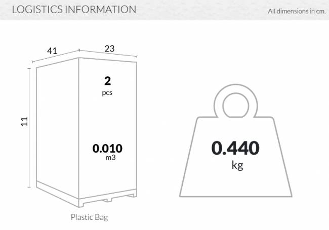 Подушка-подголовник для шезлонга Slim черный 410х230х50 мм