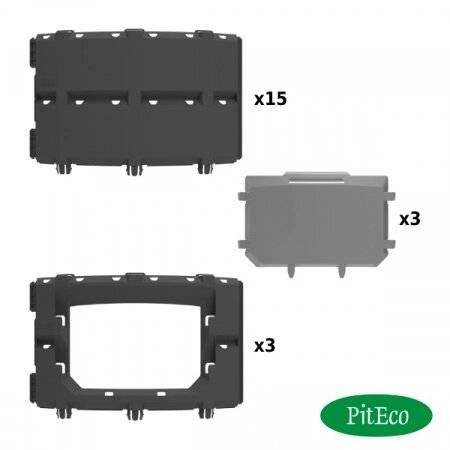 Компостер Piteco 1200 л чёрный