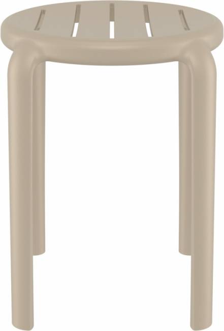 Табурет пластиковый Tom 45 бежевый 340х340х450 мм