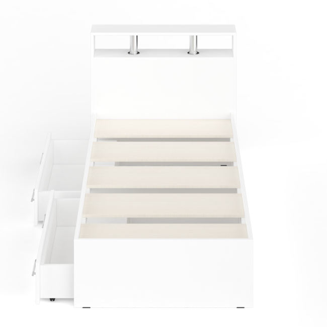 Кровать с ящиками Камелия 900 цвет белый Кровать с ящиками Камелия 900 цвет белый