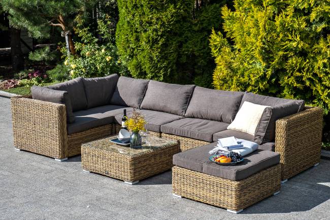 "Лунго" трансформирующаяся лаунж-зона из искусственного ротанга (гиацинт), цвет соломенный "Лунго" трансформирующаяся лаунж-зона из искусственного ротанга (гиацинт), цвет соломенный