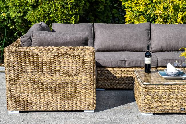 "Лунго" трансформирующаяся лаунж-зона из искусственного ротанга (гиацинт), цвет соломенный "Лунго" трансформирующаяся лаунж-зона из искусственного ротанга (гиацинт), цвет соломенный