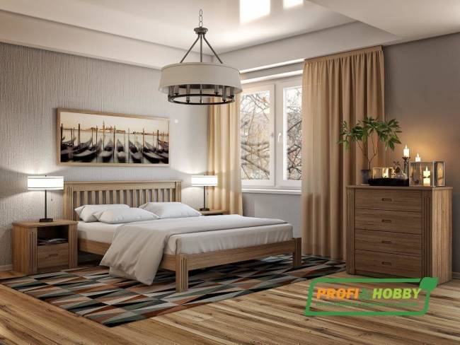 Кровать Rino 1600 х 2000 ясень, сонома