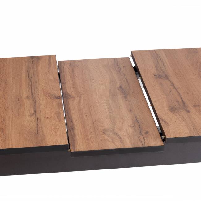 Стол ALIGERY ЛДСП/HPL/опора-массив березы , 130 х 75+30 х 75 см, Дуб Вотан/чёрный Дуб Вотан/чёрный ЛДСП/HPL/опора-массив березы Стол ALIGERY ЛДСП/HPL/опора-массив березы , 130 х 75+30 х 75 см, Дуб Вотан/чёрный Дуб Вотан/чёрный ЛДСП/HPL/опора-массив березы