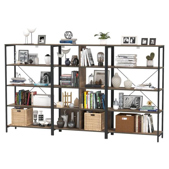 Два открытых стеллажа и стеллаж 13.151.02 Трувор цвет дуб гранж песочный/интра Два открытых стеллажа и стеллаж 13.151.02 Трувор цвет дуб гранж песочный/интра