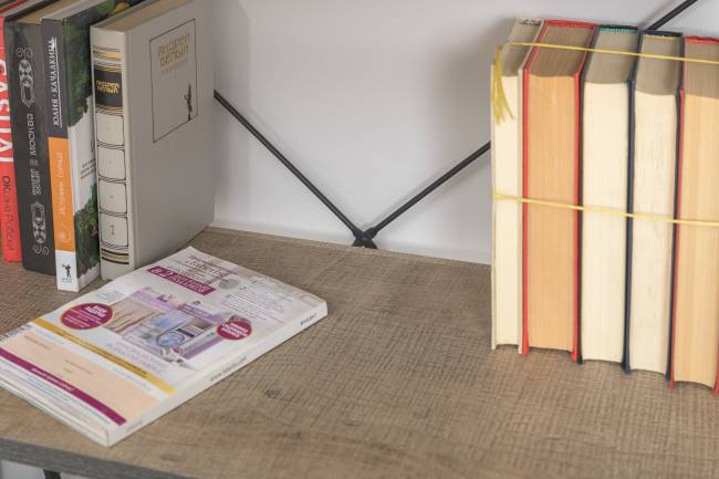 Два открытых стеллажа и стеллаж 13.151.02 Трувор цвет дуб гранж песочный/интра Два открытых стеллажа и стеллаж 13.151.02 Трувор цвет дуб гранж песочный/интра