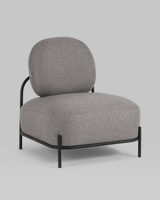 Кресло Стоун рогожка серый