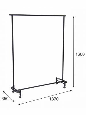 Вешалка напольная Пико 26 черный