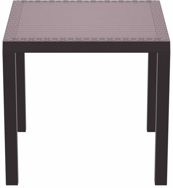 Стол пластиковый Orlando 80 коричневый 800х800х750 мм