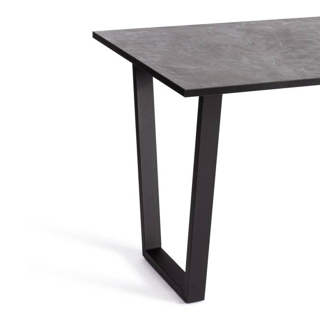 Стол COSTA ЛДСП/HPL/металл, 120 х 80 х 75 см, Гранит тёмный/чёрный Стол COSTA ЛДСП/HPL/металл, 120 х 80 х 75 см, Гранит тёмный/чёрный