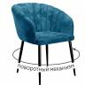 Стул DikLine 442 поворотный, M19 бирюза, ножки черные