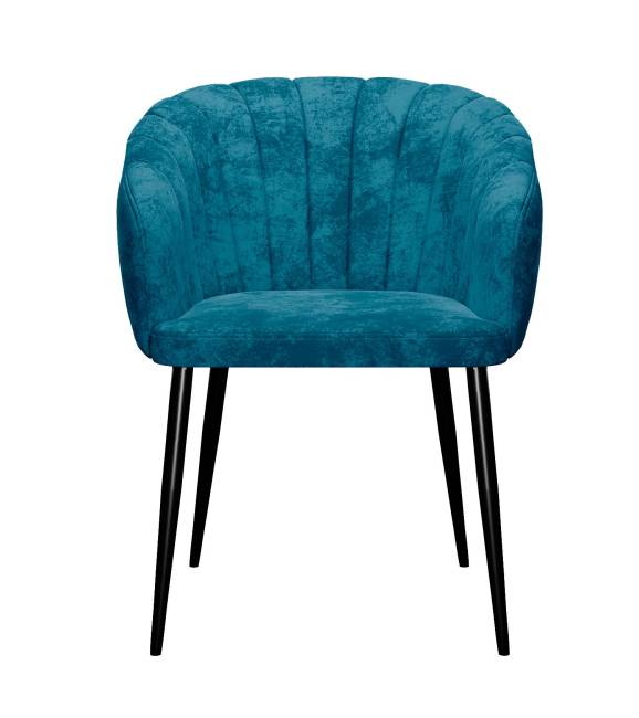 Стул DikLine 442 поворотный, M19 бирюза, ножки черные