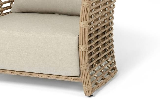 "Валенсия" кресло из искусственного ротанга, цвет соломенный