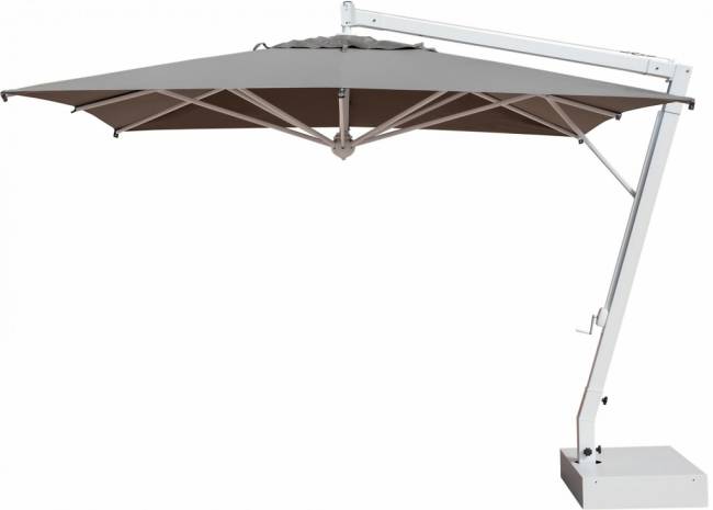 Зонт профессиональный 3.5х3.5 м Pompei Braccio белый, серый 3500х3500 мм