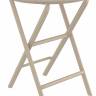Стол пластиковый складной Helen Folding Table Ø60 бежевый Ø600х740 мм