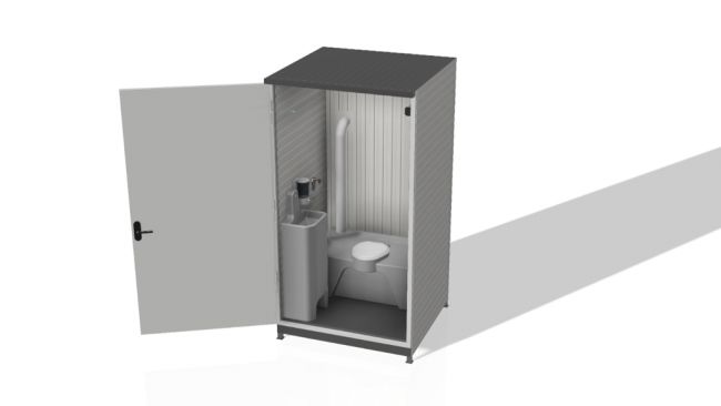 Мобильная туалетная кабина «Север», цвет – белый Мобильная туалетная кабина «Север», цвет – белый